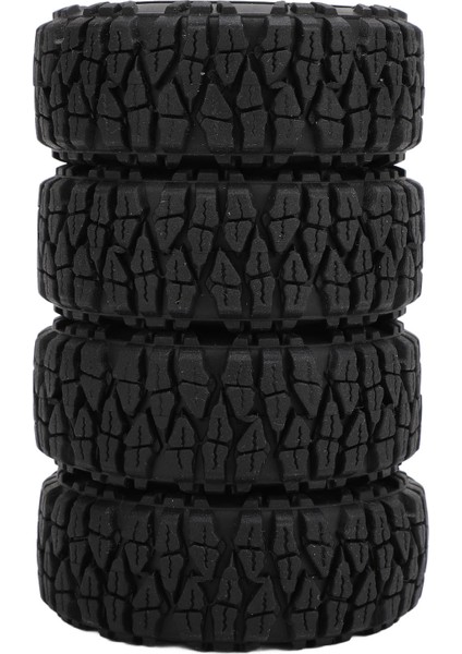 4 Adet 1.0 In Küçük Rc Tekerlekler Lastikler Alüminyum Alaşım Uyumlu Rc Tırmanma Araba Tekerlekleri Lastik 1/18 1/24 SCX24 Kırmızı (Yurt Dışından)