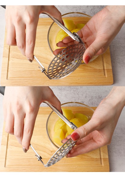 Patates Ezici 304 Paslanmaz Çelik Havuç Muz Avokado Ezici 721732 modelleri