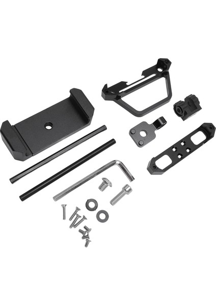 Ekran Koruyucu Braketi ile Telefon Tutucu Metal Yüksek Mukavemetli Flysky Asil Nb4 Rc Araba Verici Siyah (Yurt Dışından)