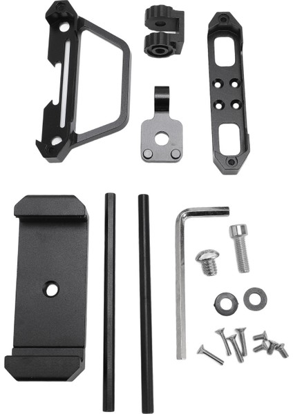 Ekran Koruyucu Braketi ile Telefon Tutucu Metal Yüksek Mukavemetli Flysky Asil Nb4 Rc Araba Verici Siyah (Yurt Dışından)