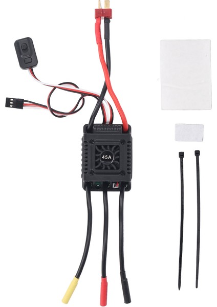 Fırçasız Rc Esc Su Geçirmez Hız Kontrol Cihazı T Fiş 2 Ila 3s 1/10 1/12 1/14 1/16 Rc Araba Fırçasız Motor 45A (Yurt Dışından)