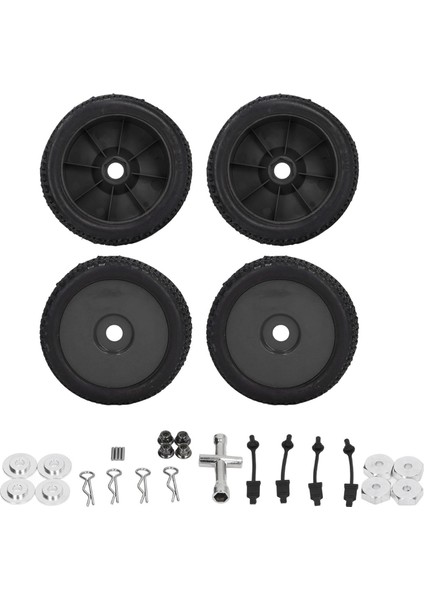 4 Adet Rc Araba X600 Dişli Lastik Traxxas Slash 1/10 Rc Kısa Kamyon Yedek Lastik Seti Siyah (Yurt Dışından)