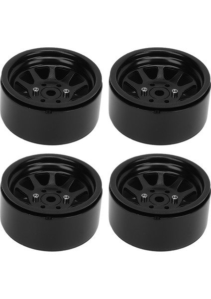 4 Adet Rc Tekerlek Jant Seti Çinko Alaşımlı Çelik Evrensel 1.9 Inç 10 Jantlar Rc Paletli Araba Tekerlek Göbeği Eksenel SCX10 Iı Iıı Siyah (Yurt Dışından) fiyatları