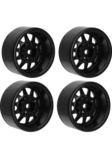 4 Adet Rc Tekerlek Jant Seti Çinko Alaşımlı Çelik Evrensel 1.9 Inç 10 Jantlar Rc Paletli Araba Tekerlek Göbeği Eksenel SCX10 Iı Iıı Siyah (Yurt Dışından) modelleri