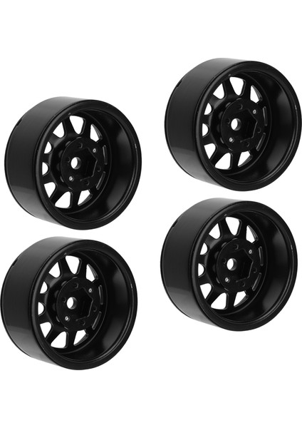4 Adet Rc Tekerlek Jant Seti Çinko Alaşımlı Çelik Evrensel 1.9 Inç 10 Jantlar Rc Paletli Araba Tekerlek Göbeği Eksenel SCX10 Iı Iıı Siyah (Yurt Dışından) fırsatları