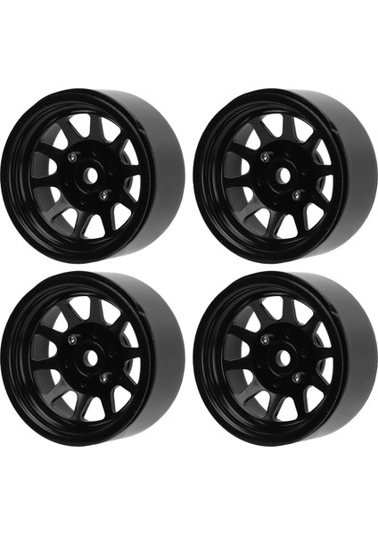 4 Adet Rc Tekerlek Jant Seti Çinko Alaşımlı Çelik Evrensel 1.9 Inç 10 Jantlar Rc Paletli Araba Tekerlek Göbeği Eksenel SCX10 Iı Iıı Siyah (Yurt Dışından) indirimleri