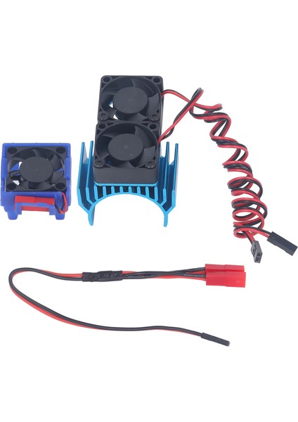 Dc 5V Rc Isı Emici Yüksek Hızlı Fan Motoru Radyatör Fanı Seti Traxxas Slash 4×4 Için Vxl 1/10 Rc Araba Mavi (Yurt Dışından)