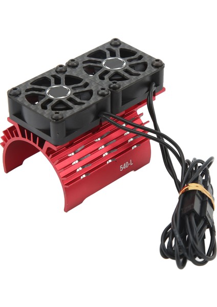 36MM Rc Motor Fan Soğutma Isı Emici 28000RPM 8.4V Çift Fanlı Rc Fırçasız Motor Isı Emici Kapağı 540 550 Motor Kırmızı (Yurt Dışından) modelleri