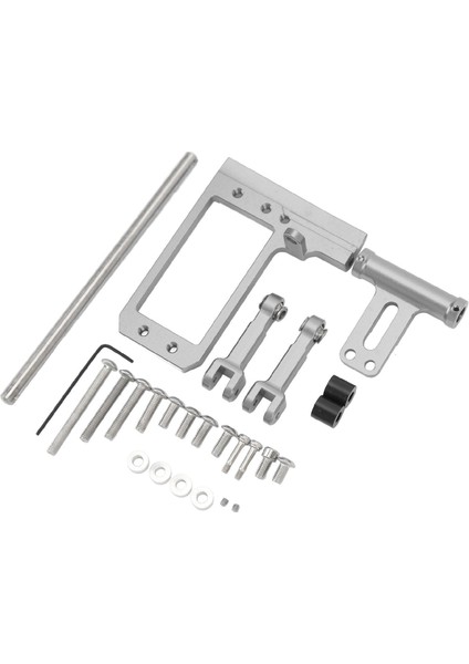 Servo Montaj Hidrolik Direksiyon Bağlantı Ti Renkli Alüminyum Alaşımlı Yüksek Mukavemetli Ayarlanabilir Servo Braketi Vp F10 1/10 Rc Araba (Yurt Dışından) modelleri