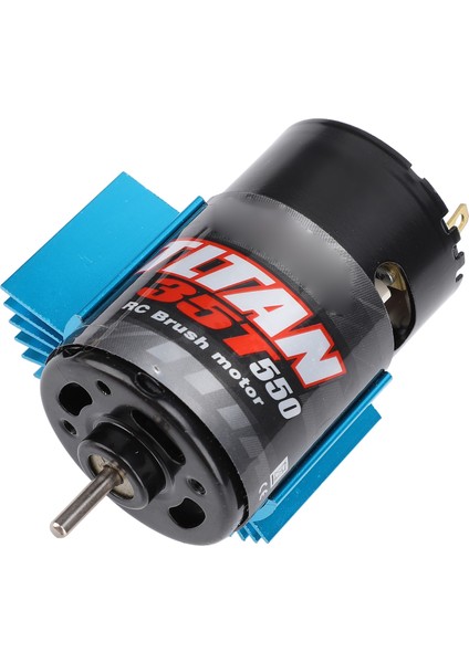 550 Rc Araba Motoru Evrensel Fırçalı Motor Mavi Isı Emici Eksenel SCX10 Hpı Redcat Jl 90046 35T 7.4-11.1 V (Yurt Dışından)