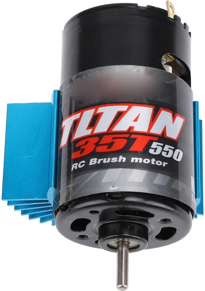 550 Rc Araba Motoru Evrensel Fırçalı Motor Mavi Isı Emici Eksenel SCX10 Hpı Redcat Jl 90046 35T 7.4-11.1 V (Yurt Dışından)