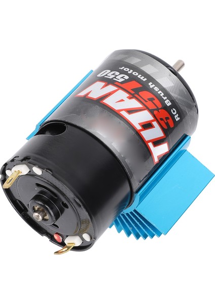 550 Rc Araba Motoru Evrensel Fırçalı Motor Mavi Isı Emici Eksenel SCX10 Hpı Redcat Jl 90046 35T 7.4-11.1 V (Yurt Dışından)