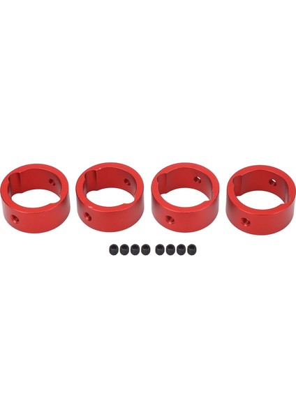 4 Adet Alüminyum Rc Ortakdak Takviye Halkası Değiştirme Rc Ortakdak Takviyeli Halka Traxxas Xrt 8s 1/6 Rc Arabalar Kırmızı (Yurt Dışından)