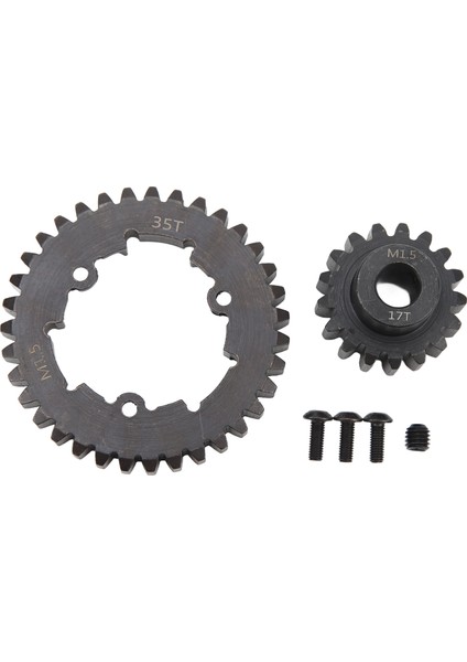 35T Düz Motor Dişli Seti Çelik Rc Düz Dişli Pinyon Traxxas x Maxx 6s 8s 1/5 Rc Araba 17T (Yurt Dışından)