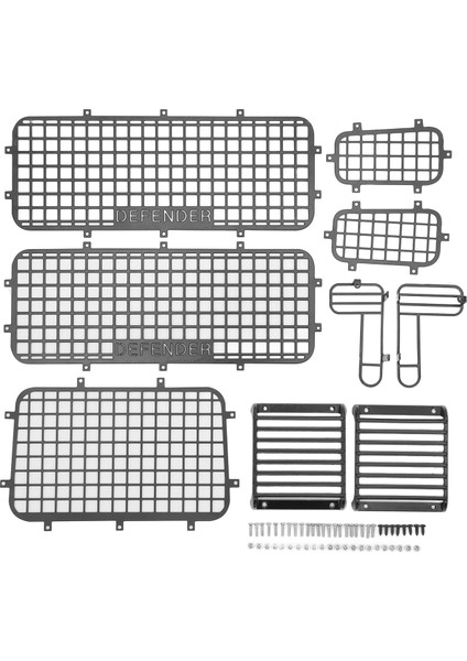 RC Metal pencere tel ağı Simülasyon Zarif Çizilmeyi Önlemek RC Defender pencere koruması Traxxas TRX4 RC Arabalar (Yurt Dışından) fiyatları