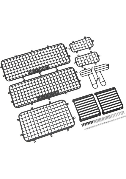 RC Metal pencere tel ağı Simülasyon Zarif Çizilmeyi Önlemek RC Defender pencere koruması Traxxas TRX4 RC Arabalar (Yurt Dışından) fırsatları