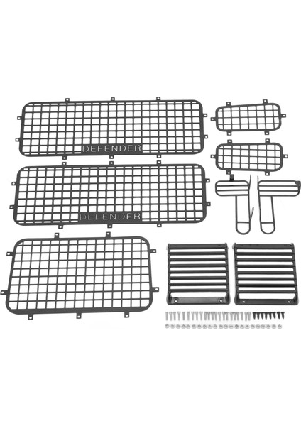 RC Metal pencere tel ağı Simülasyon Zarif Çizilmeyi Önlemek RC Defender pencere koruması Traxxas TRX4 RC Arabalar (Yurt Dışından) indirimleri