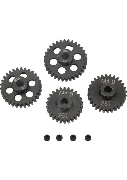 Rc Motor Dişli 26 T 28 T 30 T 32 T 25DP M1 5mm Metal Rc Motor Pinyon Seti 1/8 Rc Arabalar Için (Yurt Dışından)