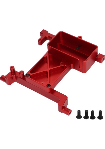 Rc Sabit Servo Montaj Braketi Scx6 1/6 Alüminyum Alaşımlı Servo Sabit Braket Kırmızı Için Yedek (Yurt Dışından)