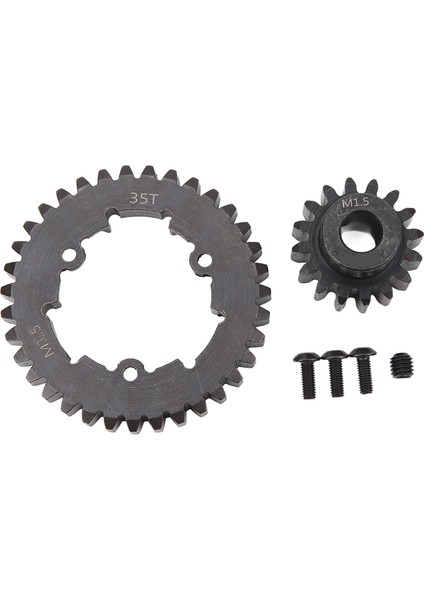 35T Düz Motor Dişli Seti Çelik Rc Düz Dişli Pinyon Traxxas x Maxx 6s 8s 1/5 Rc Araba 17T (Yurt Dışından)