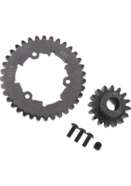 35T Düz Motor Dişli Seti Çelik Rc Düz Dişli Pinyon Traxxas x Maxx 6s 8s 1/5 Rc Araba 17T (Yurt Dışından)