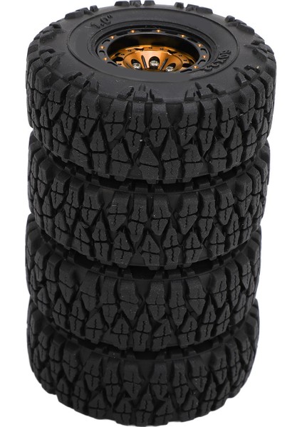 4 Adet 1.0 In Küçük Rc Tekerlekler Lastikler Alüminyum Alaşım Uyumlu Rc Tırmanma Araba Tekerlekleri Lastik 1/18 1/24 SCX24 Altın (Yurt Dışından) fırsatları