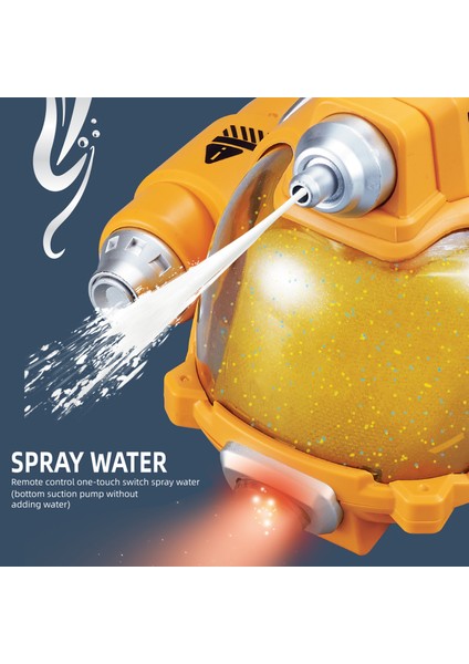 Uzaktan Kumandalı Motorlu Tekne Uzaktan Kumandalı Savaş Zeplin Uzaktan Kumandalı Tekne 2.4 Ghz Uzaktan Kumandalı Su ları Su Geçirmez Su Püskürtme Fonksiyonu/ışıklı Tek Tıklamayla Demo (Yurt Dışından) modelleri