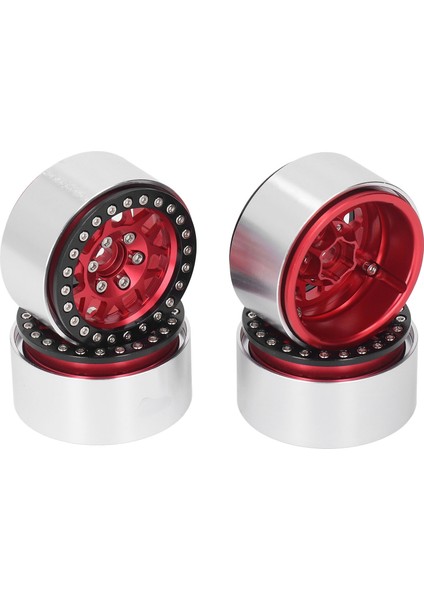 4 Adet 1.9 Inç Rc Beadlock Jantlar Alüminyum Alaşım Jant Hub Eksenel SCX10 90046 Axı 03007 1/10 Rc Paletli Kırmızı (Yurt Dışından) fırsatları