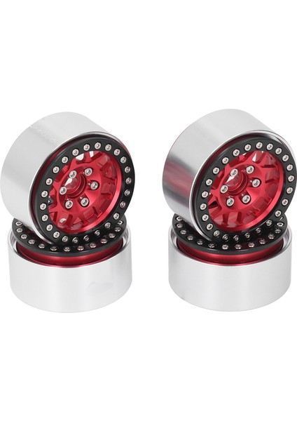 4 Adet 1.9 Inç Rc Beadlock Jantlar Alüminyum Alaşım Jant Hub Eksenel SCX10 90046 Axı 03007 1/10 Rc Paletli Kırmızı (Yurt Dışından) indirimleri