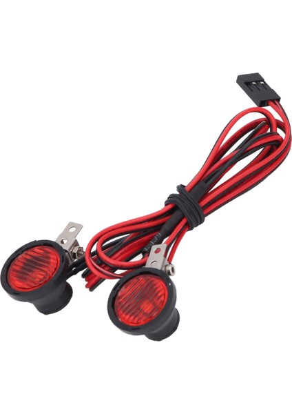 Rc Araba Ön Spot Eksenel SCX10 90046 Redcat 2 Leds Yüksek Parlaklık Rc Far 1: 10 Rc Paletli Kırmızı Işık (Yurt Dışından) fırsatları