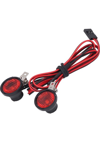 Rc Araba Ön Spot Eksenel SCX10 90046 Redcat 2 Leds Yüksek Parlaklık Rc Far 1: 10 Rc Paletli Kırmızı Işık (Yurt Dışından) indirimleri