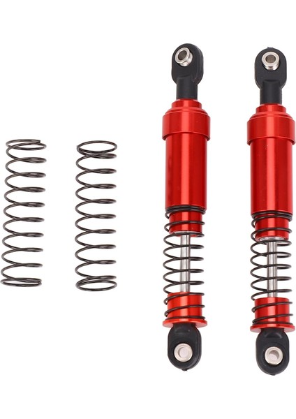 Rc Amortisör Seti Alüminyum Alaşımlı Metal 85MM Rc Amortisör Seti Bahar Değiştirme SCX10 1/10 Rc Araba Modeli Kırmızı (Yurt Dışından)