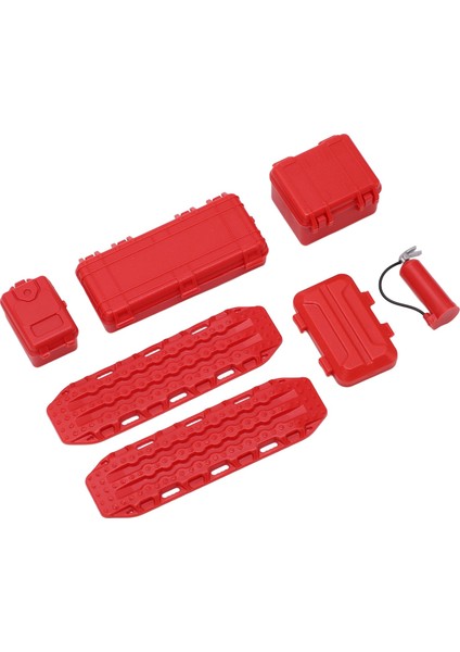 Rc Araba Simülasyon Dekorasyon Seti Simülasyon Valiz Araç Yangın Söndürücü Kaçış Tahtası Seti 1/18 1/24 Rc Arabalar Için Kırmızı (Yurt Dışından) modelleri
