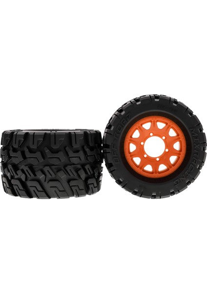 Uzaktan Kumanda Paletli Lastik Araba Turuncu Lastikler 120*72 * 69MM 4 Adet Yedek Kyosho Hpı Trax4 Canavar Mk2 Tamiya Eksenel 1/10 Uzaktan Kumanda Araba Tekerlekleri (Yurt Dışından) modelleri