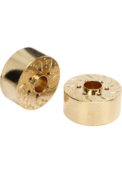 2 Adet Pirinç Tekerlek Ağırlıkları 1.9 2.2 In Rc Paletli Araba Hex Hub Adaptörü Modeli Yükseltme Parçaları 18.5 mm (Yurt Dışından)