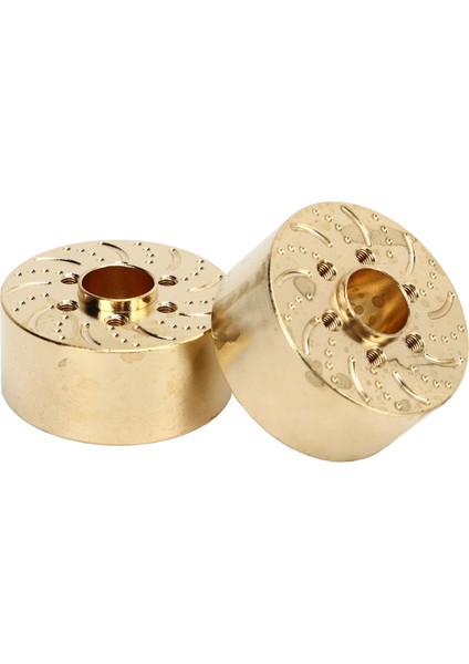 2 Adet Pirinç Tekerlek Ağırlıkları 1.9 2.2 In Rc Paletli Araba Hex Hub Adaptörü Modeli Yükseltme Parçaları 18.5 mm (Yurt Dışından)