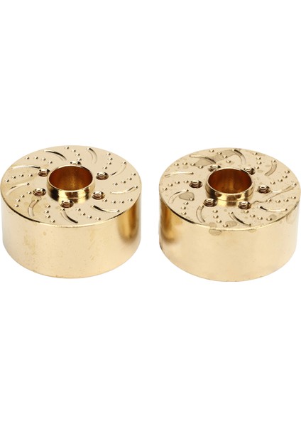 2 Adet Pirinç Tekerlek Ağırlıkları 1.9 2.2 In Rc Paletli Araba Hex Hub Adaptörü Modeli Yükseltme Parçaları 18.5 mm (Yurt Dışından)