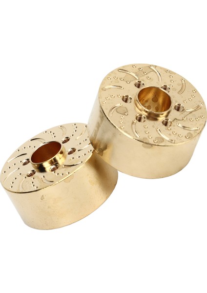 2 Adet Pirinç Tekerlek Ağırlıkları 1.9 2.2 In Rc Paletli Araba Hex Hub Adaptörü Modeli Yükseltme Parçaları 18.5 mm (Yurt Dışından)