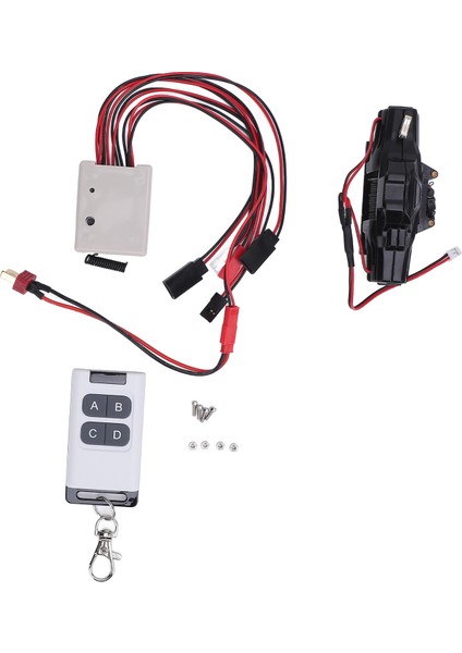 Rc Araba Vinç Uzaktan Kumanda ile Alüminyum Alaşım T Fiş Adaptörü ile 12LBS Ila 15LBS Yük Rc Vinç Kontrol Sistemi Için 1/10 1/8 Rc Paletli (Yurt Dışından)