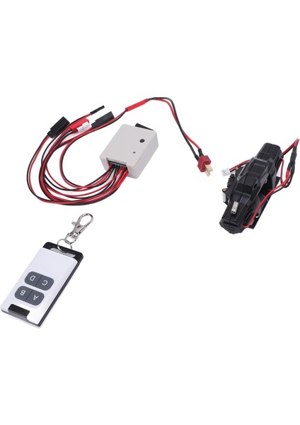 Rc Araba Vinç Uzaktan Kumanda ile Alüminyum Alaşım T Fiş Adaptörü ile 12LBS Ila 15LBS Yük Rc Vinç Kontrol Sistemi Için 1/10 1/8 Rc Paletli (Yurt Dışından) modelleri