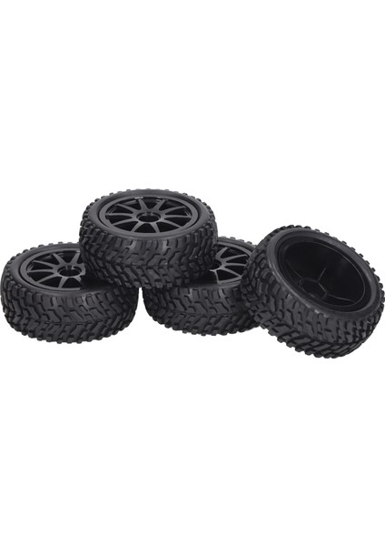 4 Adet Rc Lastikler ve Tekerlek 10 Konuştu Plastik Jantlar Lastik Lastikler Seti Rc Yedek Lastikler Için 1/16 Rc Araba Siyah (Yurt Dışından) fırsatları