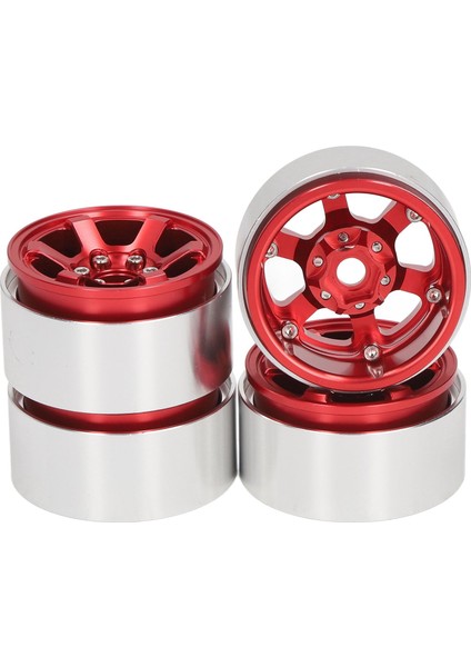 4 Adet 1.9 Inç Rc Beadlock Tekerlek Göbekleri Alüminyum Alaşımlı Cnc Rc Tekerlek Jantları Hub Değiştirme Eksenel SCX10 Için Hsp Kırmızı (Yurt Dışından) fiyatları