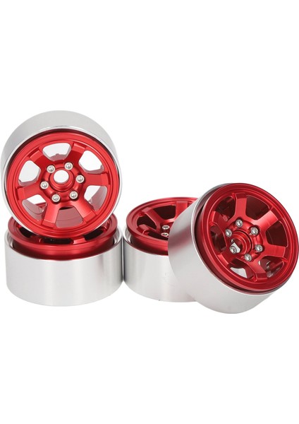 4 Adet 1.9 Inç Rc Beadlock Tekerlek Göbekleri Alüminyum Alaşımlı Cnc Rc Tekerlek Jantları Hub Değiştirme Eksenel SCX10 Için Hsp Kırmızı (Yurt Dışından) modelleri