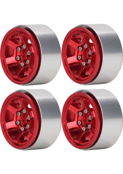 4 Adet 1.9 Inç Rc Beadlock Tekerlek Göbekleri Alüminyum Alaşımlı Cnc Rc Tekerlek Jantları Hub Değiştirme Eksenel SCX10 Için Hsp Kırmızı (Yurt Dışından) fırsatları