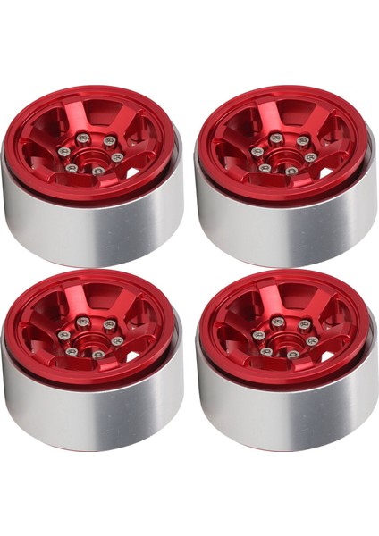 4 Adet 1.9 Inç Rc Beadlock Tekerlek Göbekleri Alüminyum Alaşımlı Cnc Rc Tekerlek Jantları Hub Değiştirme Eksenel SCX10 Için Hsp Kırmızı (Yurt Dışından) indirimleri