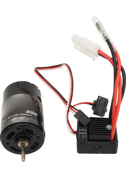 Fırçalı Motor Esc Combo 550 Fırçalı Motor ile 60A Fırçalı Esc Tamiya Için Sürükle Kafa Traktör Kamyon 1/14 Off Road Tırmanma Araba 1/10 55T (Yurt Dışından) fiyatları