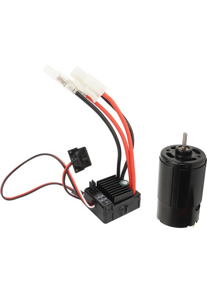 Fırçalı Motor Esc Combo 550 Fırçalı Motor ile 60A Fırçalı Esc Tamiya Için Sürükle Kafa Traktör Kamyon 1/14 Off Road Tırmanma Araba 1/10 55T (Yurt Dışından) fırsatları