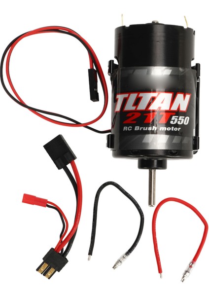 550 Fırçalı Motor 21T Düşük Gürültü Isı Dağılımı Rc Araba Fırçalı Motor Için SCX10 90046 Siyah (Yurt Dışından)