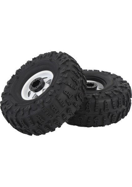 4 Adet Rc Paletli Lastik Seti 1.9 Inç Ka Evrensel Rc Lastik Metal Derin Oluk Altıgen Tekerlek Göbeği Jantlar Redcat Eksenel SCX10 Beyaz (Yurt Dışından) fiyatları