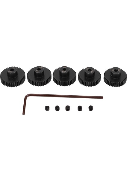 5 Adet Rc Pinyon Motor Dişlisi F 48DP 0.53M 38T 39T 40T 41T 42T 3.175MM Şaft Için Aksesuar (Yurt Dışından)